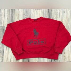 Red Polo Sweatshirt